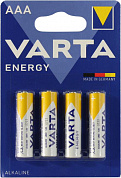 VARTA ENERGY MN2400-4 (LR03) Size"AAA", 1.5V, щелочной (alkaline) <уп. 4 шт>