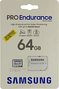 Samsung PRO Endurance <MB-MJ64KA/EU/APC> microSDXC Memory Card 64GbClass10 UHS-I U1 V10+ microSD--> SD Adapter