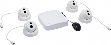 Tenda <K4P-4CR> 4 Channel PoE HD Video Security Kit