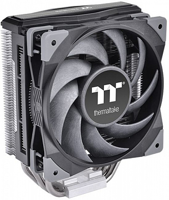 Thermaltake <CL-P074-AL12BL-A> TOUGHAIR 310(4пин, 1155/1200/AM4/FM2, 23.6дБ, 500-2000об/мин, Al+тепл.труб)
