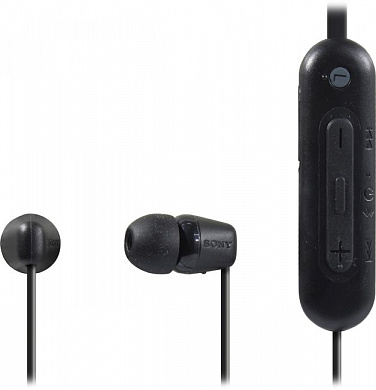Наушники с микрофоном SONY WI-C100/BZ Black (Bluetooth5.0, с регулятором громкости)