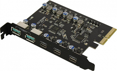 KS-is <KS-799> (RTL) PCI-Ex4, USB3.2 2 port-ext, USB-C 3 port-ext