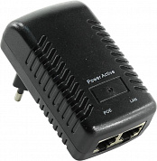 Orient <SAP-24POE 1A> Блок питания PoE (Вх. 100-240V, Вых. DC24V, 1A, 2xRJ45)