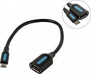 Vention <CCUBB> Кабель-адаптер USB2.0 AF --> micro-B OTG 0.15м
