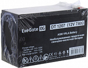 Аккумулятор ExeGate DT 1207 (12V, 7Ah) для UPS <EX297515RUS>