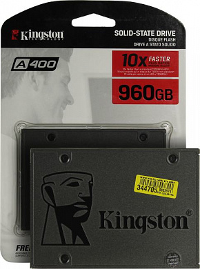 SSD 960 Gb SATA 6Gb/s Kingston A400 <SA400S37/960G> 2.5" TLC
