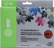 Картридж Cactus CS-CLI451BK/M/C/Y для Canon MG 5440/5540/5640/6340/6440/7140, MX924, IP7240/8740
