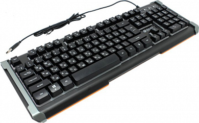 Клавиатура OKLICK <710G> <USB> 104КЛ, подсветка клавиш  <476393>