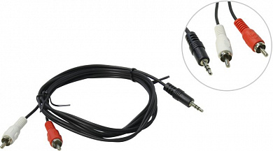 Telecom <TAV7183-1.5M> Кабель Jack3.5-M --> 2RCA-M 1.5м