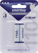 Аккумулятор Smartbuy SBBR-3A02BL1100 (1.2V, 1100mAh) NiMh, Size "AAA" <уп. 2 шт>