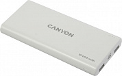Внешний аккумулятор CANYON <CNE-CPB1008W> White (2xUSB 2.1A, 10000mAh)