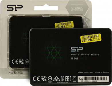 SSD 120 Gb SATA 6Gb/s Silicon Power Slim S56 <SP120GBSS3S56B25> 2.5" TLC