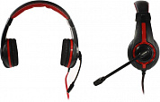 Наушники с микрофоном OKLICK HS-L200 <Black-Red> (шнур 2.2м) <359484>