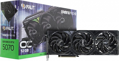 12Gb <PCI-E> GDDR7 Palit GAMINGPRO-S OC 12GB <NE75070T19K9-GB2050U> (RTL) HDMI+3xDP <GeForce RTX5070>