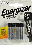 Energizer POWER <247893> (LR03) Size "AAA", 1.5V, щелочной (alkaline)  <уп. 4 шт>