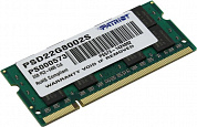 Patriot <PSD22G8002S> DDR2 SODIMM 2Gb <PC2-6400> 1.8v 200-pinCL6 (for NoteBook)