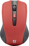 Defender Accura Wireless Optical Mouse <MM-935 Red> (RTL) USB 3btn+Roll <52937>